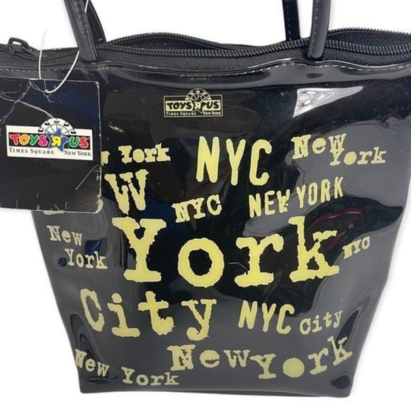 Rare Toys r' Us New York Time Square 100% PVC Tote Bag‎ 2001 New with Tags - Picture 1 of 10